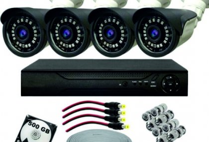 4 Kameralı 5MP SONY Lensli FullHD Kamera Seti – Güvenlik Kamerası-Full Set-500GB